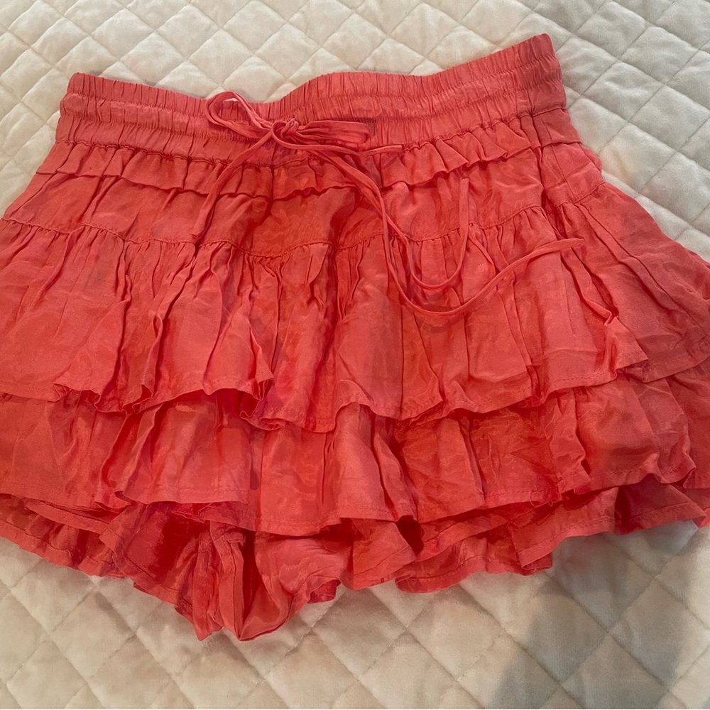 Mini Bubble Skirt with Ruffled Tiered Design